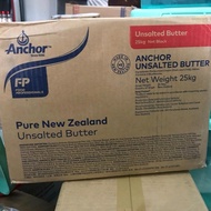PTR Anchor Unsalted Butter 25kg - Butter Unsalted Mentega Tawar