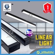 T8 LED Linear Light Kalimantang Long Lamp Casing LED Office Light Hanging Ceiling Long Lamp T8 Fitting LED SET