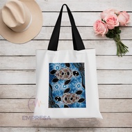 Authentic Aboriginal Art Sea Turtles Premium Polyester Totebag