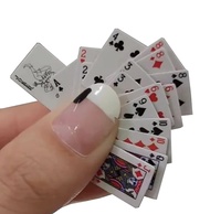 IXIGER 54 Cards Travel Game, Poker Cute Miniature Dollhouse 1:12 Mini Poker Playing Cards Home Decor