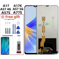 For OPPO A17 CPH2477 A17K CPH2471 A77S CPH2473 A57 4G 5G A57S LCD Screen Replacement and Repair Part