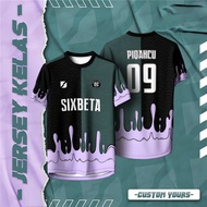 【Free Custom Name & Number】T Shirt for Men Women Jersey Baju Sukan Berkolar Jersey Retro Collar Foot