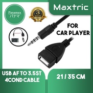 * Car MP3 USB TO Stereo AUX AUDIO Cable * USB AF TO 3.5MM STEREO 4 COND AUX CABLE