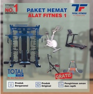 Paket Alat fitness olahraga rumahan komersil total fitness 1