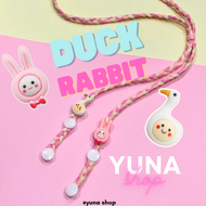 Yuna สายคล้องแมส DUCK&amp;RABBIT การ์ตูน