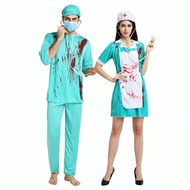 Masquerade Spooky Nurse Costume - Ideal for Halloween Parties