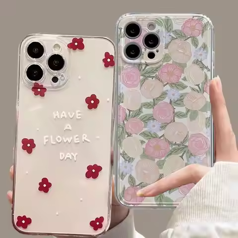 Daisy Flower Clear Case for OPPO Reno 10 5G 11 10 Pro Plus 11F 6 8 Pro 5 6 Lite 8T 4 5F 7Z 8Z 5Z 6Z 