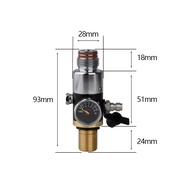 HPA Scuba M18*1.5 Pressure Regulator Output 0 To 1800PSI Gas Cylinder Refill Filling Adapter Regulat