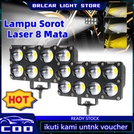 MATA LED Laser Shooting Light 8 Eyes 2 Colors Laser Spotlight/ HI LOW 80 WATT MOTORCYCLE CAR SHOOTIN