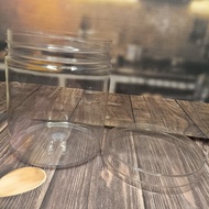 600ml cylinder Jar, Full Clear Cake Container
