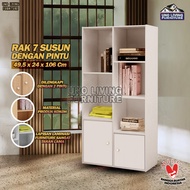 MULTIPURPOSE 7-LAYER BOOKSHELF RSG 7-LAYER BOOKSHELF WITH DOORS MINIMALIST BOOKSHELF