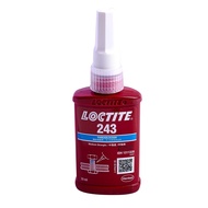 LOCTITE (ล็อคไทท์) น้ำยาล็อกเกลียว สีน้ำเงิน ขนาด 50 มล. รุ่น 243 แรงยึดปานกลาง ทนอุณหภูมิได้สูงขึ้นถึง 180˚C ได้รับการรับรองจาก NSF