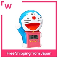 Seiko clock alarm clock Doraemon character type chatter alarm digital temperature display JF374A SEIKO