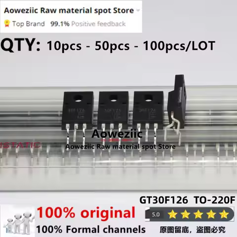 Aoweziic 100% New Imported Original GT30F126 30F126 TO-220F liquid Crystal Plasma Common Tubes