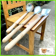 ◴ ◬ EXTRA LARGE SANDOK 304 STAINLESS WITH HARD WOOD QUALITY HANDLE