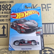 Hotwheels PORSCHE 918 SPYDER 94/250 (kg36)3 (kg40)2 Metal Car