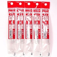 Pentel 0.7mm Red Ink Refill (XLR7-B), for EnerGel Liquid Gel Ballpoint Pen (BL57-B), × 5 Pack/total 5 pcs (Japan Import) [Komainu-Dou Original Package]