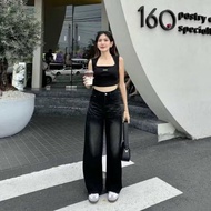 Highwaist Baggy Jeans Hangover Women - Loosepant Baggy Jeans Culottes Highwaist Women's Jeans Premiu