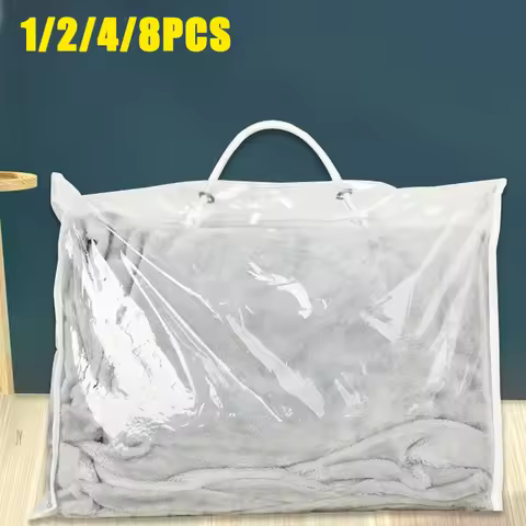 Quilt Pillow Storage Bags Moving Bedding Packing Bags Transparent PVC Storage Bags Blanket Packing B