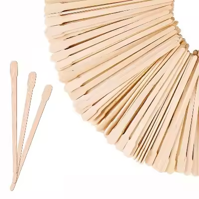 Disposable beeswax wooden stick hair removal wax paper waxed wooden stick waxing eyebrow trimming wo