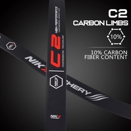 NIKA C2 chi recurve 68 "25h nền tảng loạt 10% sợi Carbon Nội dung chi 14-50lbs lbs lbs