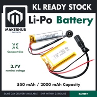 3.7V Li-Po Battery Lithium Polymer Battery 801350 103450 Rechargeble