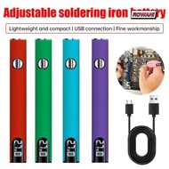 ROWAN1 Mini Soldering Iron Kit, Adjustable Voltage Battery Set Heat Device Electric Soldering Iron, 