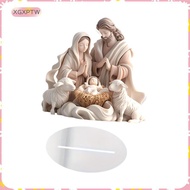Multifunctional Table Decoration with Religious Nativity Scene 7.3 X 7