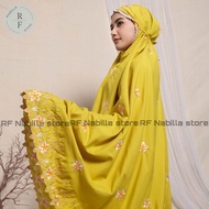 RF Nabilla - COD Mukena Dewasa Bunga Sakura Bordir 3in1 Katun Premium Jumbo