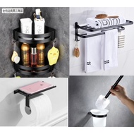 SG instock, bathroom towel rack shampoo shelf corner rack corner shelf