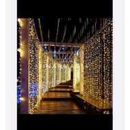 3x3M Warmwhite 3meter Christmas Lace Curtain Lights Decorative Lights LED Curtain Lights