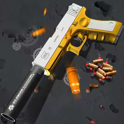M1911 Shell Throwing Toys Gun G17 Shell Ejection Handgun Soft Darts Bullets Airsoft Pistol For Boys 