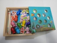 木製釣魚遊戲玩具 (益智早教兒童玩具)