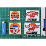 93 MARC MARQUEZ Designs/HRC Respol 93 Sticker Cutting Overlapping Reflective Designs #93 #marc #marq