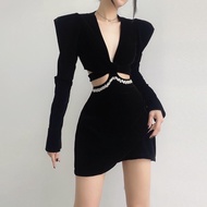 Quince Dress NGOCCLOTHING women's long-sleeved Dress. Luxurious, sexy style long-sleeved Dress with 