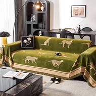 Chenille Sofa Towel Leopard Animal Anti Cat Scratch Furniture Protector Bedspread Sofa Towel Full Co