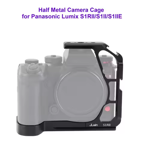 Half Metal Camera Cage for Panasonic Lumix S1RII/S1II/S1IIE | with Side Handle & Integrated Arca Qui