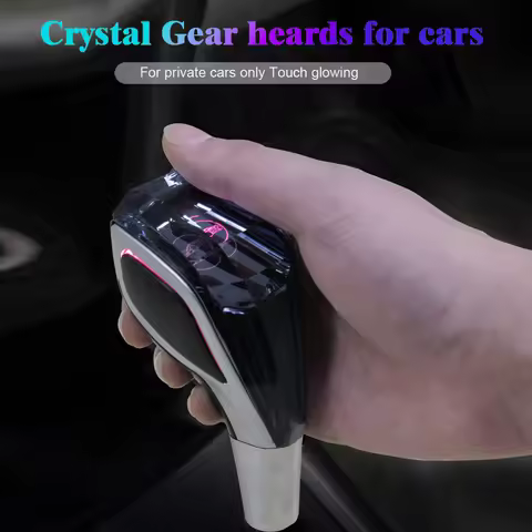 New Car Universal Crystal Handle Gear Shift Knob Gear Head with LED RGB 7colors