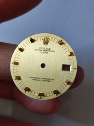 原裝 Rolex Oyster Perpetual Date 金錶 錶面 錶盤 Dial
