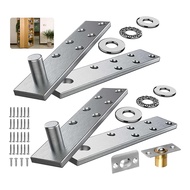 Door Pivot Hinge Pivot Hinge System with Goal Kick Hardware for Heavy Duty Wood Doors Up to 200 Lbs