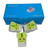 EXCELLE Universal 3Pin Travel Plug Adopter -109