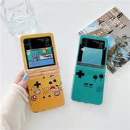Funny game console Phone Case For Samsung Galaxy Z Flip 4 5 Z Flip5 ZFlip5 Casing Gameboy Shockproof