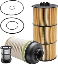 Dtomi Fuel Filter, Oil Filter Kit Compatible With Freightliner Cascadia Vehicle DD13 DD15 DD16 Detro