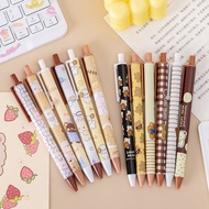 (1 PACK CONTAINS 6 PCS) Bear Motif Mechanical Gel Pens #ST088 0.5mm Ballpoint/ PN0376 Cartoon Charac