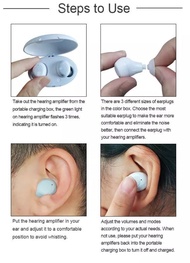 Alat Bantu Dengar Hearing Aid Earbuds mini Premium ITE Rechargeable - 