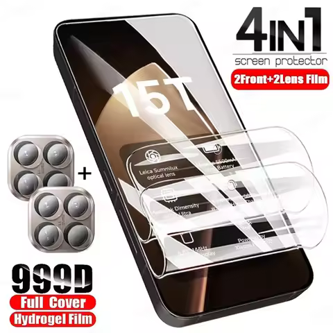4IN1 Screen Protector For Xiaomi 15T Pro 14T 13T 12T 11T 10T Hydrogel Film For Xiaomi 17 Pro Max 14 