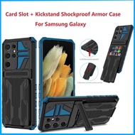 Vivo Y12 Y15 2019 2020 Y17 Y20 Y20S Y12D Y12S Cover Army Pocket Armor Protection Bracket Card Phone 