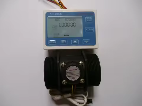 G 2" inch DN50 Flow Rate Water Sensor Meter+LCD Digital Display Control Flowmeter