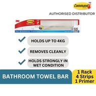 3M Command Bathroom Accessories - Tower Bar (With Primer) 17629D