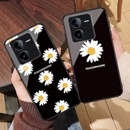 ✨VIVOY100T Phone Case Glass Protective Case Shock-resistant Hyuna Little Daisy Flower GD Gwon Ji-Dra